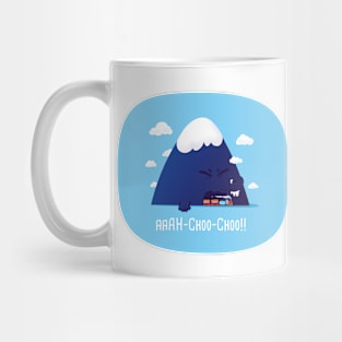 Mountain sneeze Aaah choo choo!! Mug